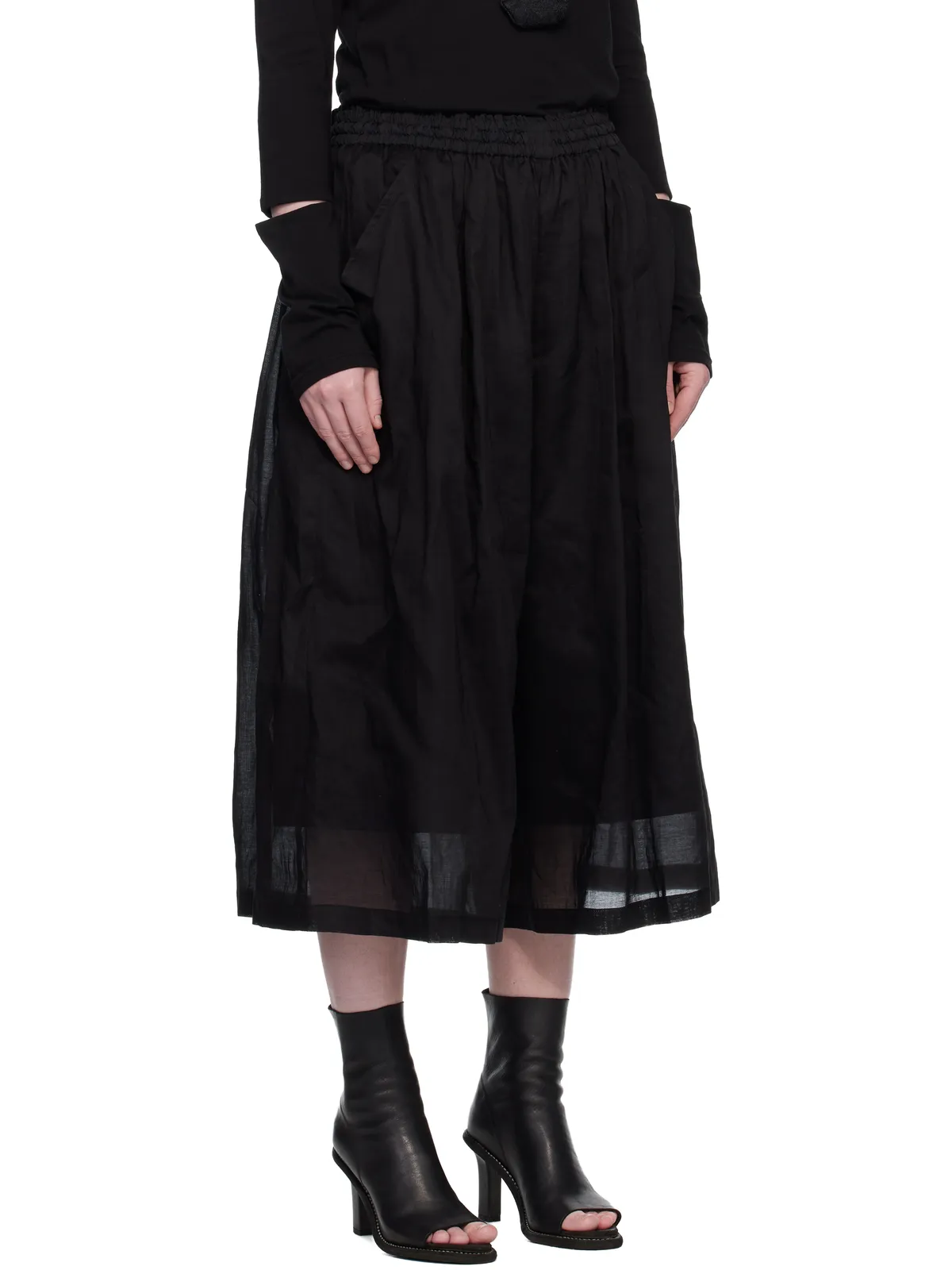 YOHJI YAMAMOTO ダブルレイヤー トラウザーズ - 画像2