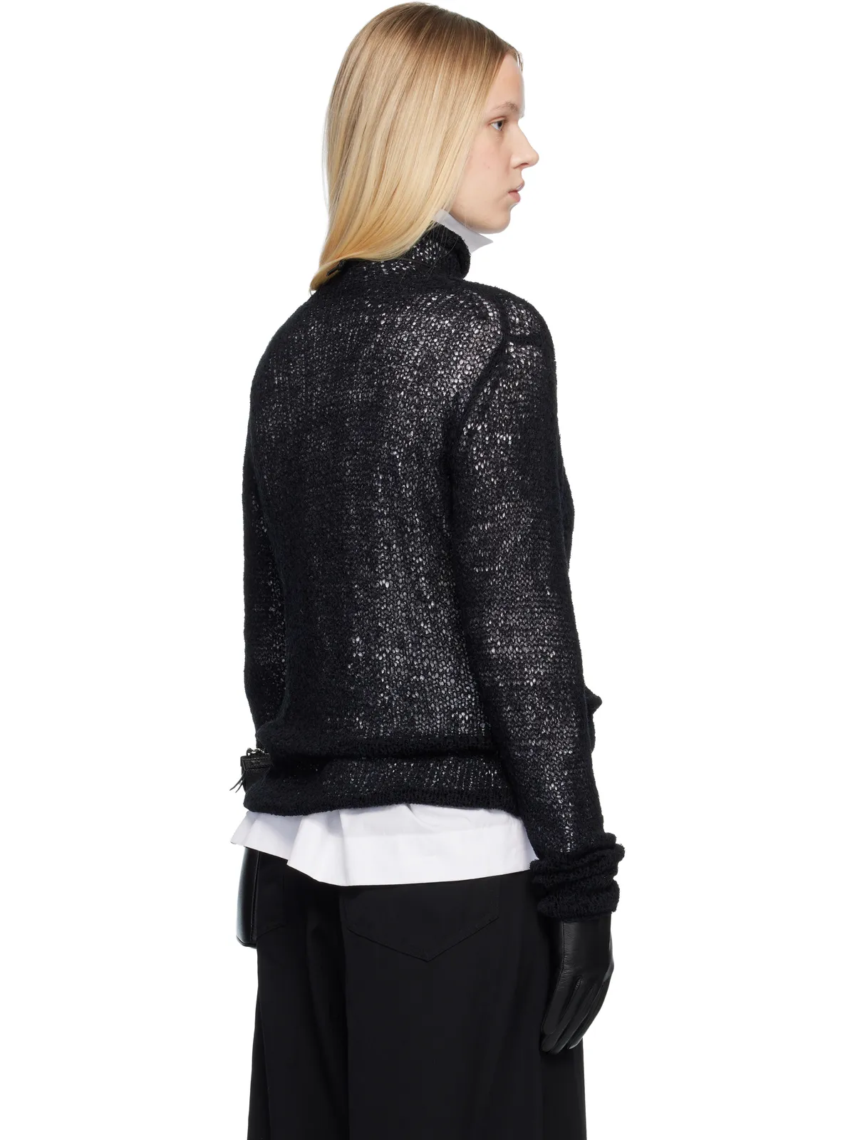 YOHJI YAMAMOTO サマーニット ハイネック セーター - 画像3