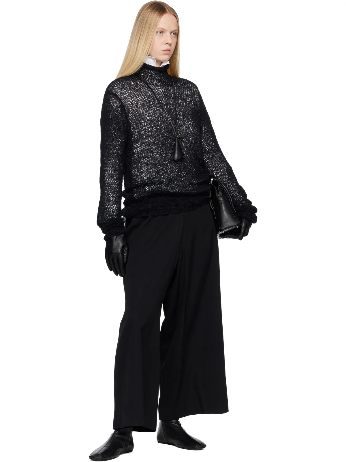 YOHJI YAMAMOTO サマーニット ハイネック セーター - 画像4