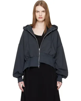 YOHJI YAMAMOTO Unbalanced フーディ - サムネイル1