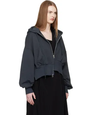 YOHJI YAMAMOTO Unbalanced フーディ - サムネイル2