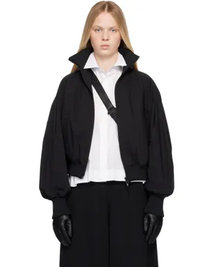 YOHJI YAMAMOTO Weather Cloth パネル ブルゾンジャケット - サムネイル1