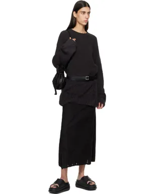 YOHJI YAMAMOTO ソフト オイルレザー ロング ベルト - サムネイル2