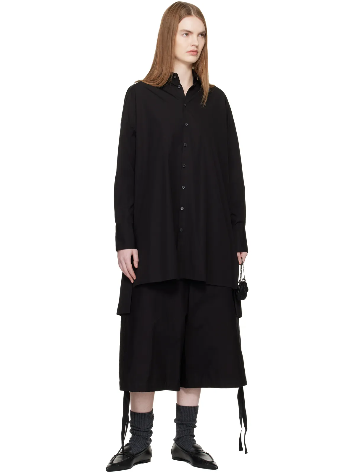 YOHJI YAMAMOTO Broad Button Detail シャツ - 画像4