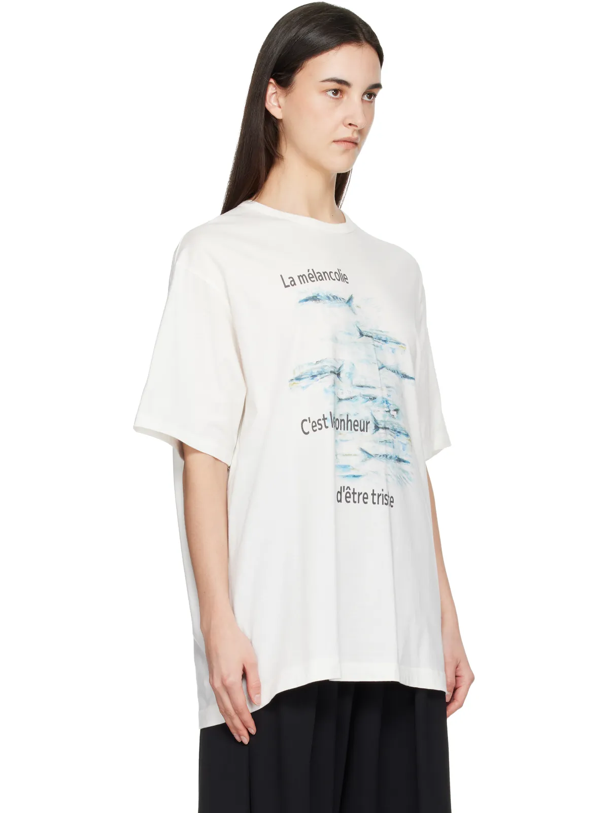 YOHJI YAMAMOTO 'La mélancolie' 半袖Tシャツ - 画像2