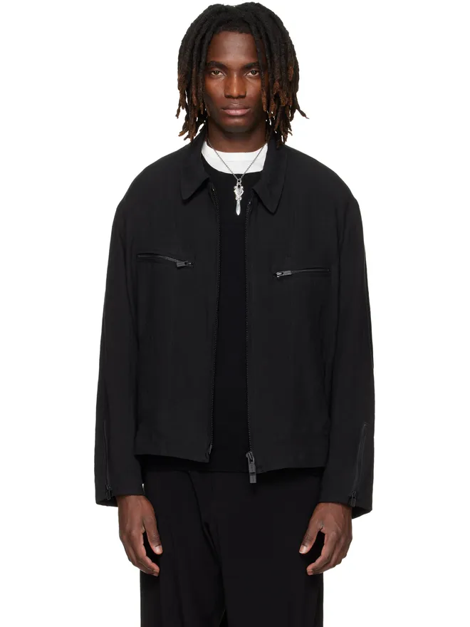 YOHJI YAMAMOTO YOHJI YAMAMOTO ジップ ブルゾンジャケットの商品画像