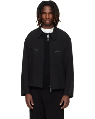 YOHJI YAMAMOTO ジップ ブルゾンジャケット - サムネイル1