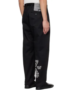 YOHJI YAMAMOTO Neighborhoodエディション Tuck ワークパンツ - サムネイル3