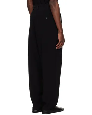 YOHJI YAMAMOTO TA Tuxedo 1 Tuck トラウザーズ - サムネイル3
