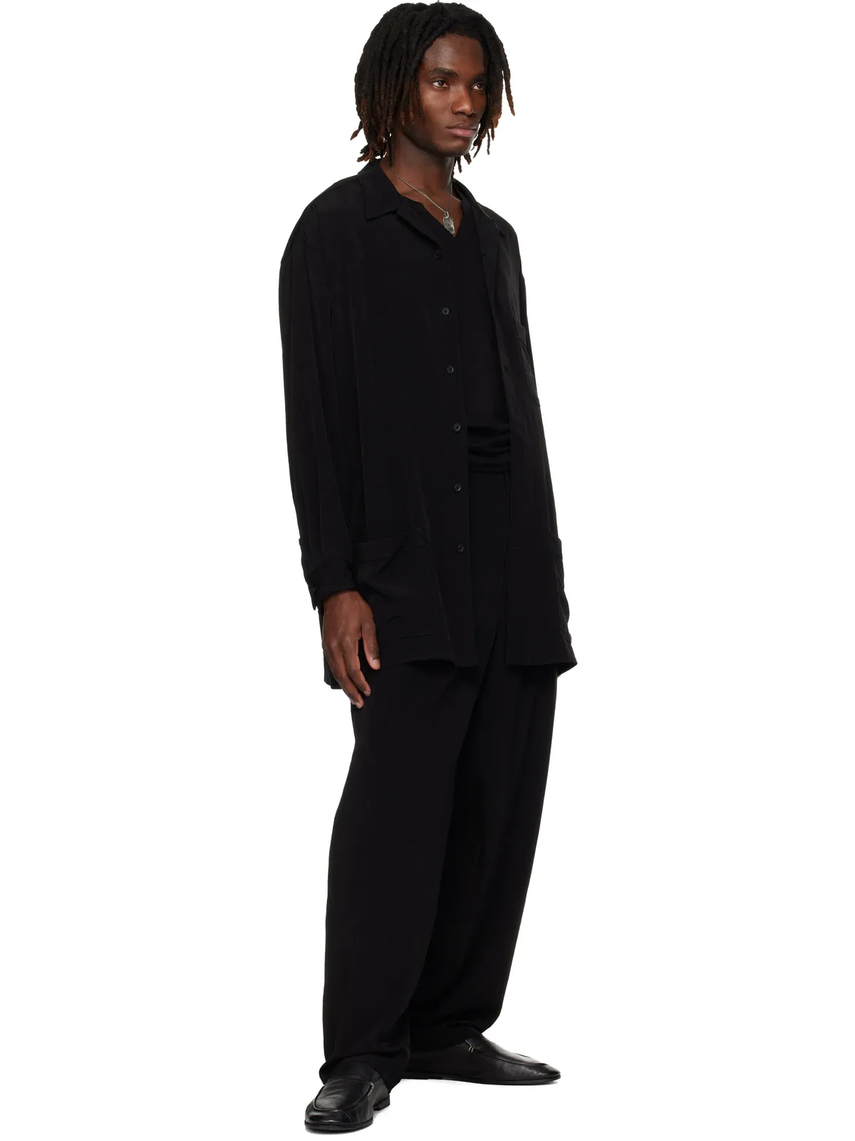 YOHJI YAMAMOTO TA Tuxedo 1 Tuck トラウザーズ - 画像4