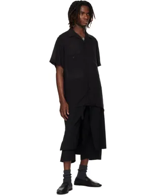 YOHJI YAMAMOTO Standard ウール ギャバジン ラップパンツ - サムネイル4