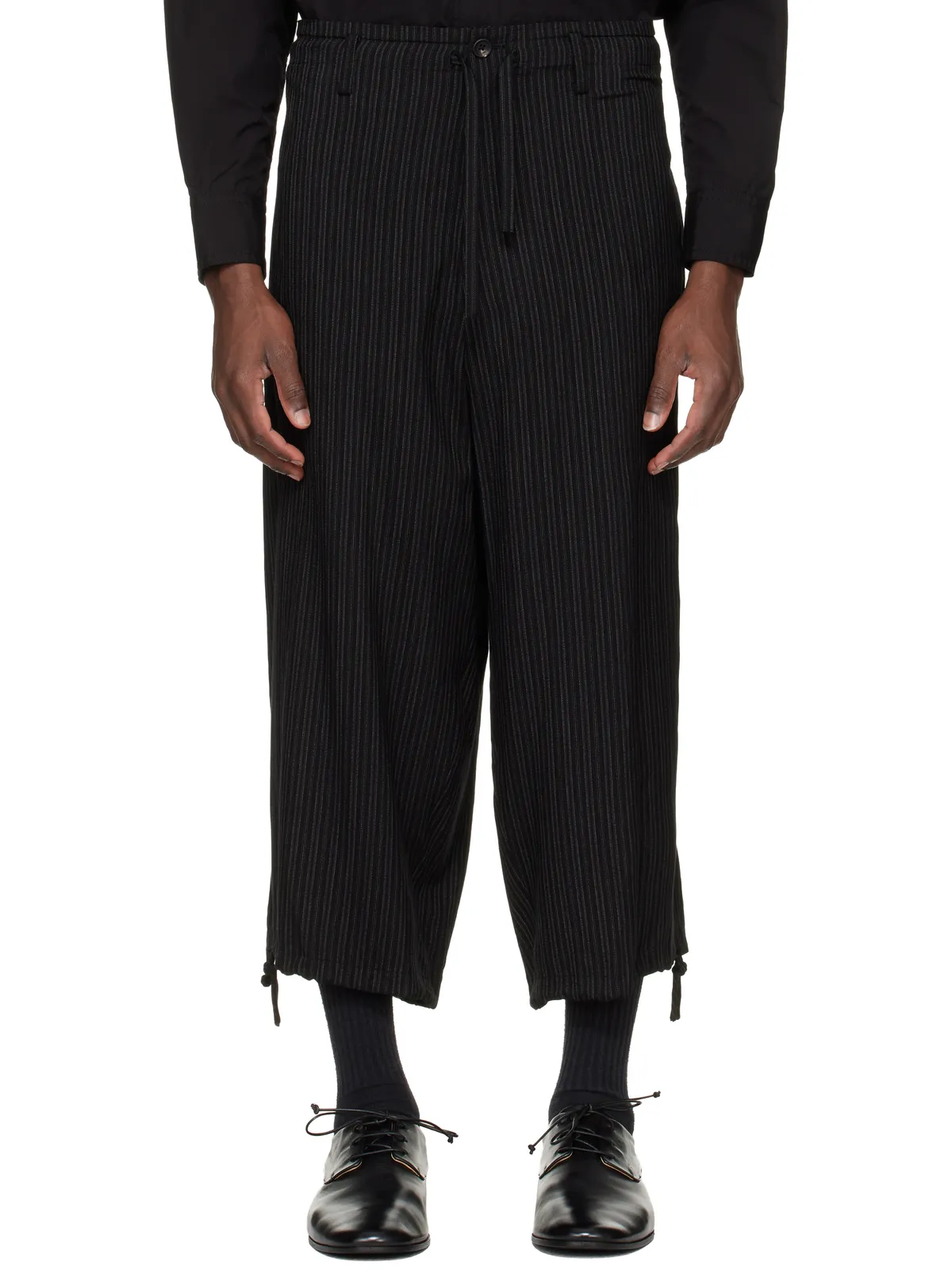 YOHJI YAMAMOTO Thin Stripe トラウザーズ - 画像1