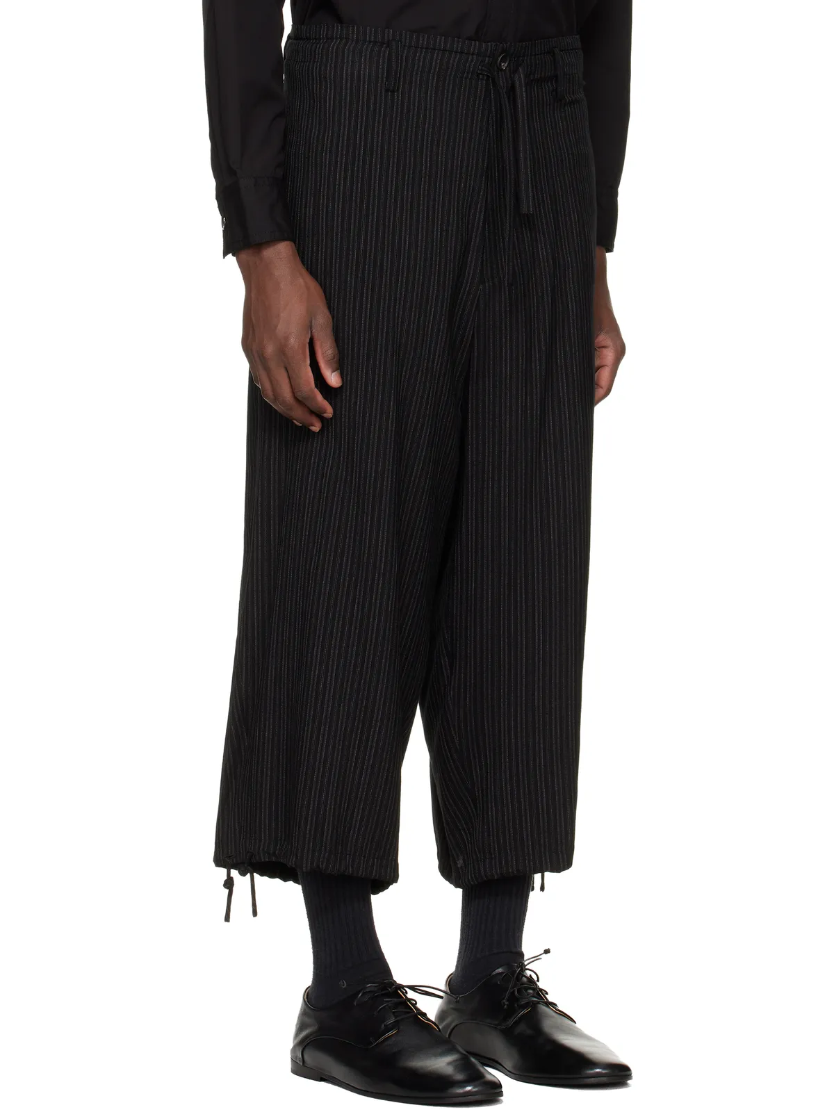 YOHJI YAMAMOTO Thin Stripe トラウザーズ - 画像2