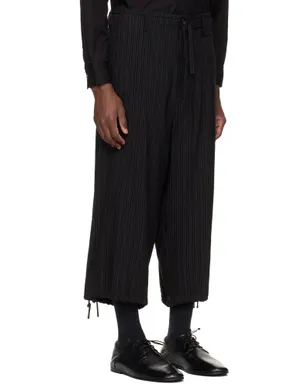 YOHJI YAMAMOTO Thin Stripe トラウザーズ - サムネイル2
