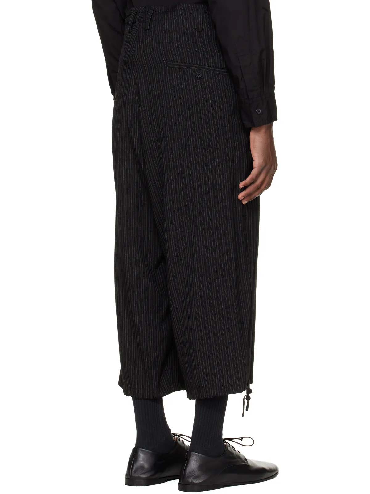 YOHJI YAMAMOTO Thin Stripe トラウザーズ - 画像3