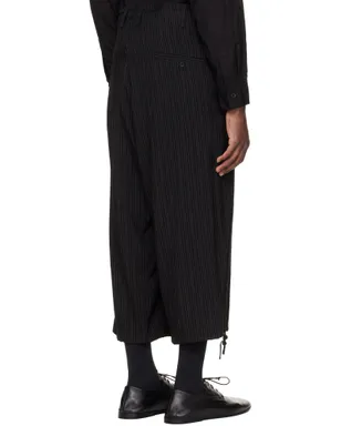 YOHJI YAMAMOTO Thin Stripe トラウザーズ - サムネイル3