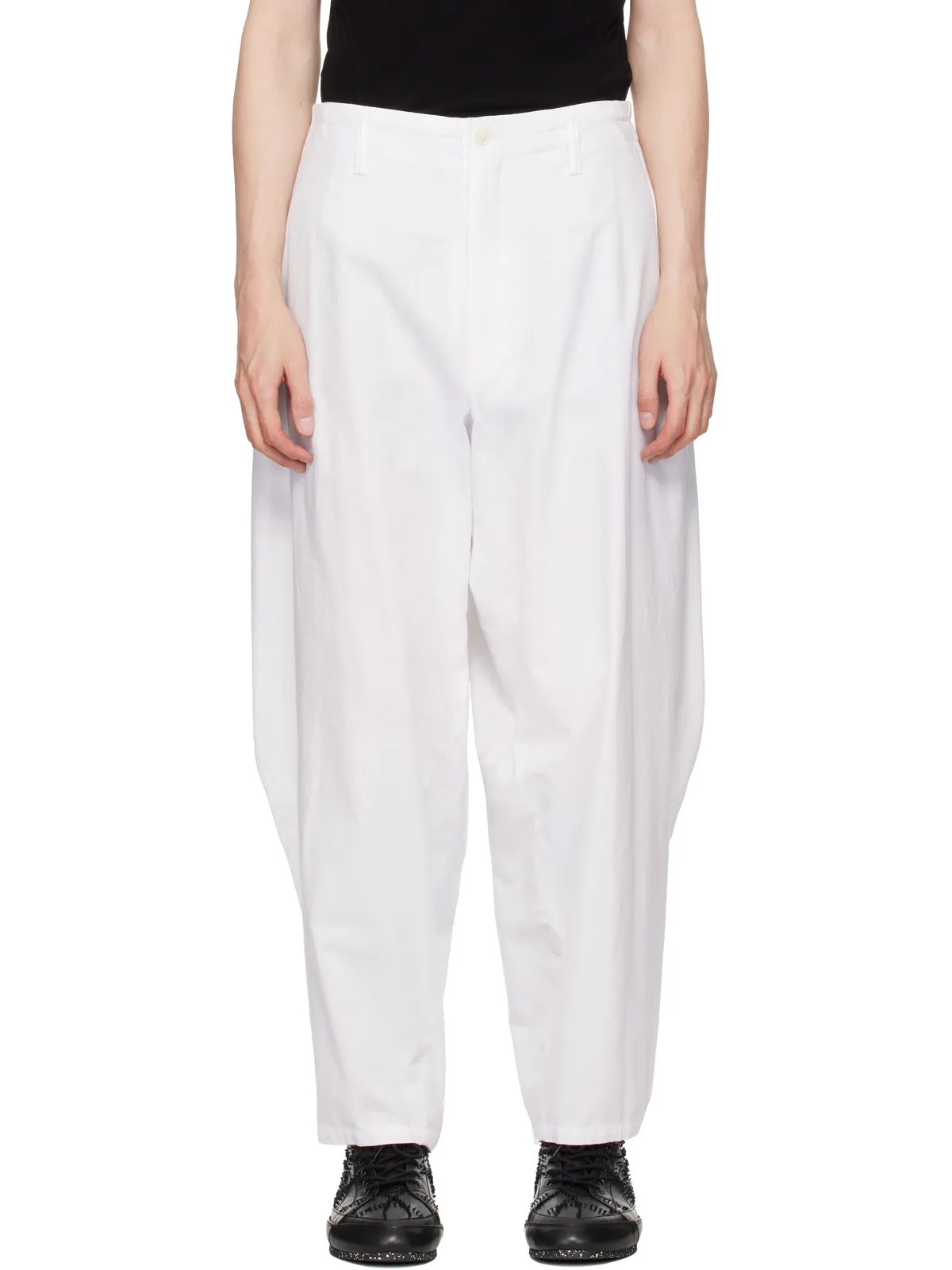 YOHJI YAMAMOTO Khadi Cotton Drape トラウザーズ - 画像1