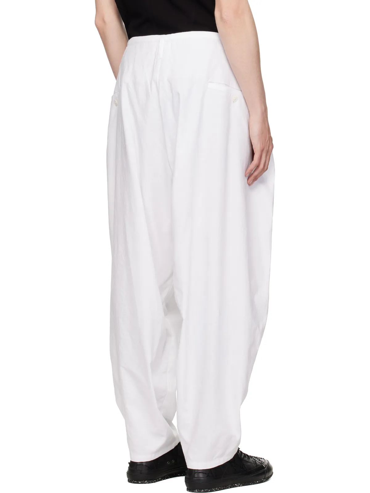 YOHJI YAMAMOTO Khadi Cotton Drape トラウザーズ - 画像3