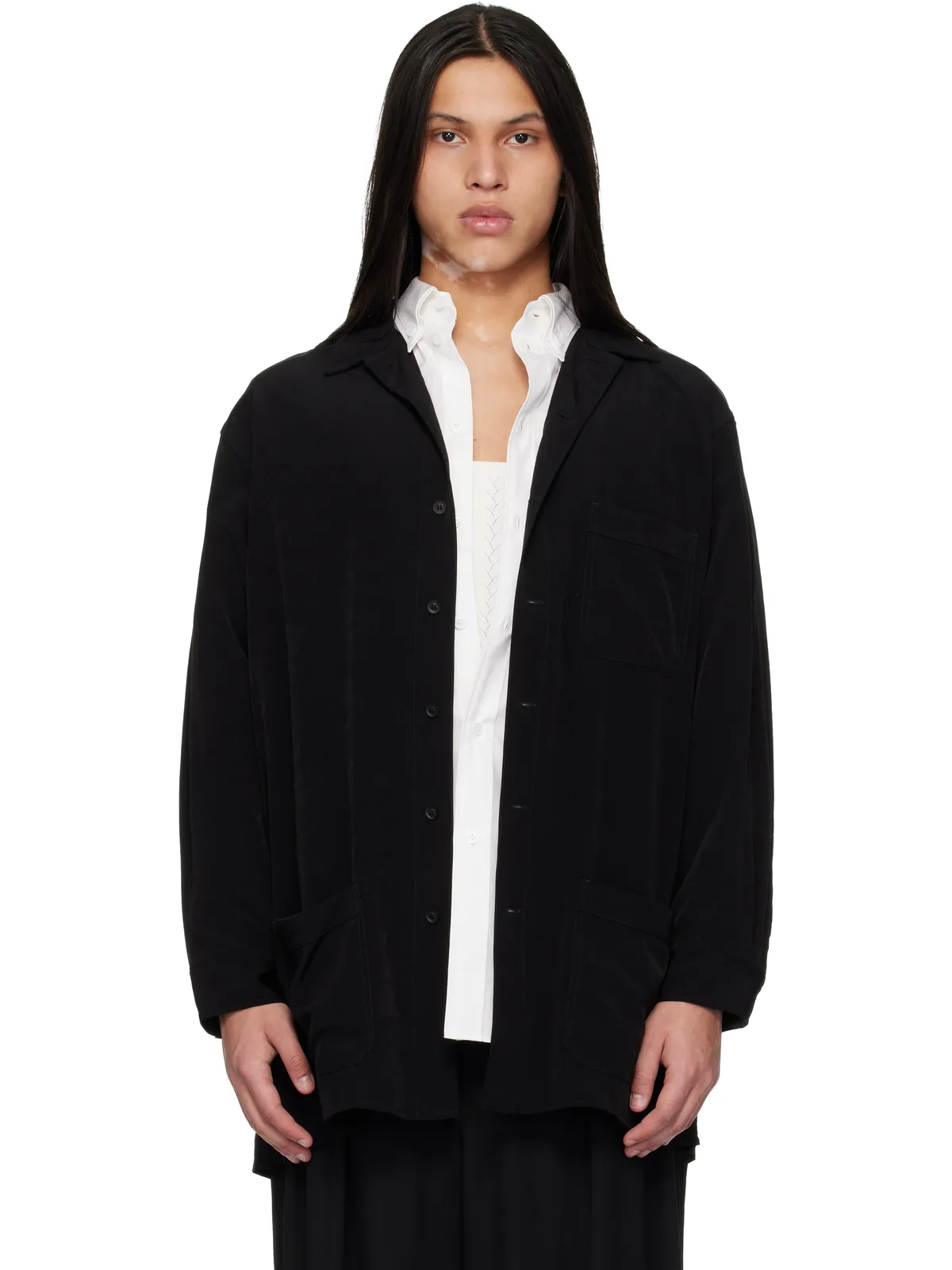 YOHJI YAMAMOTO TA Tuxedo 3ポケット シャツ - 画像1