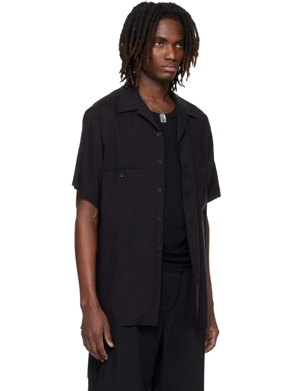 YOHJI YAMAMOTO Panel B シャツ - 画像2