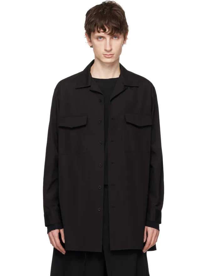 YOHJI YAMAMOTO YOHJI YAMAMOTO Suit Broad Cdh オープンカラーシャツの商品画像