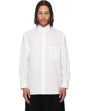 YOHJI YAMAMOTO Cotton Broad Double Collar シャツ - サムネイル1