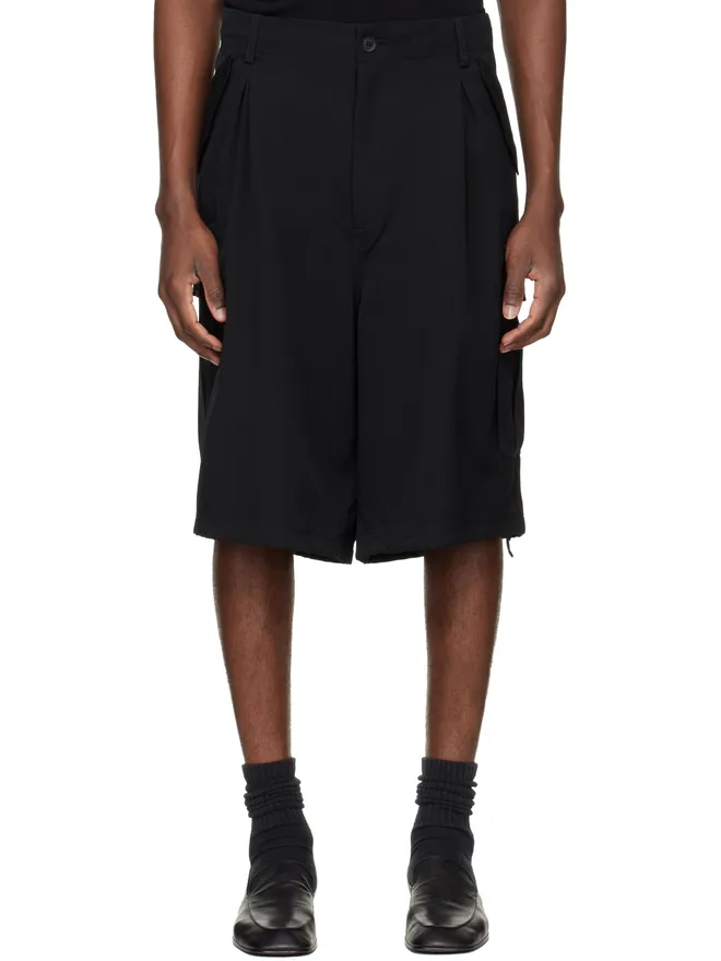YOHJI YAMAMOTO YOHJI YAMAMOTO Side Pocket カーゴショートパンツの商品画像