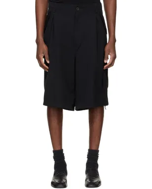 YOHJI YAMAMOTO Side Pocket カーゴショートパンツ - サムネイル1