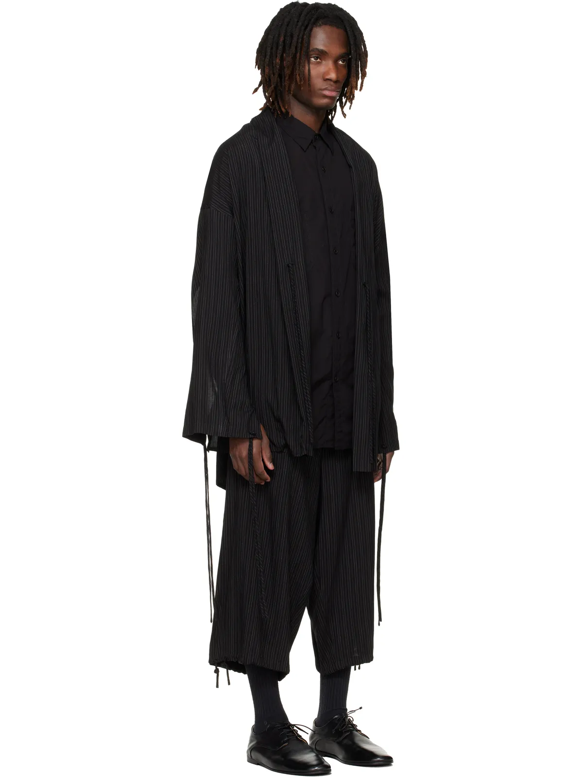 YOHJI YAMAMOTO Thin Stripe ジャケット - 画像2