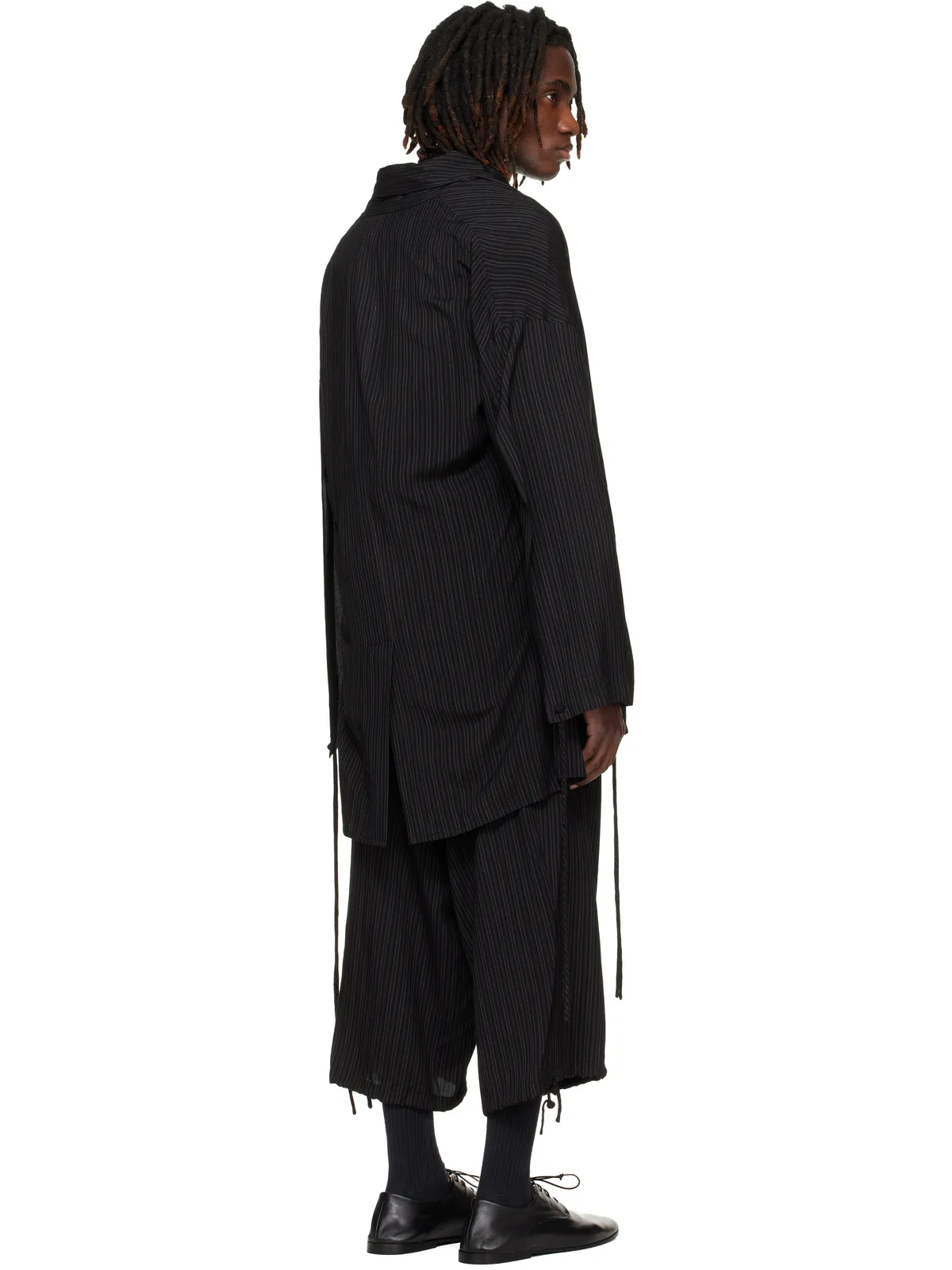 YOHJI YAMAMOTO Thin Stripe ジャケット - 画像3