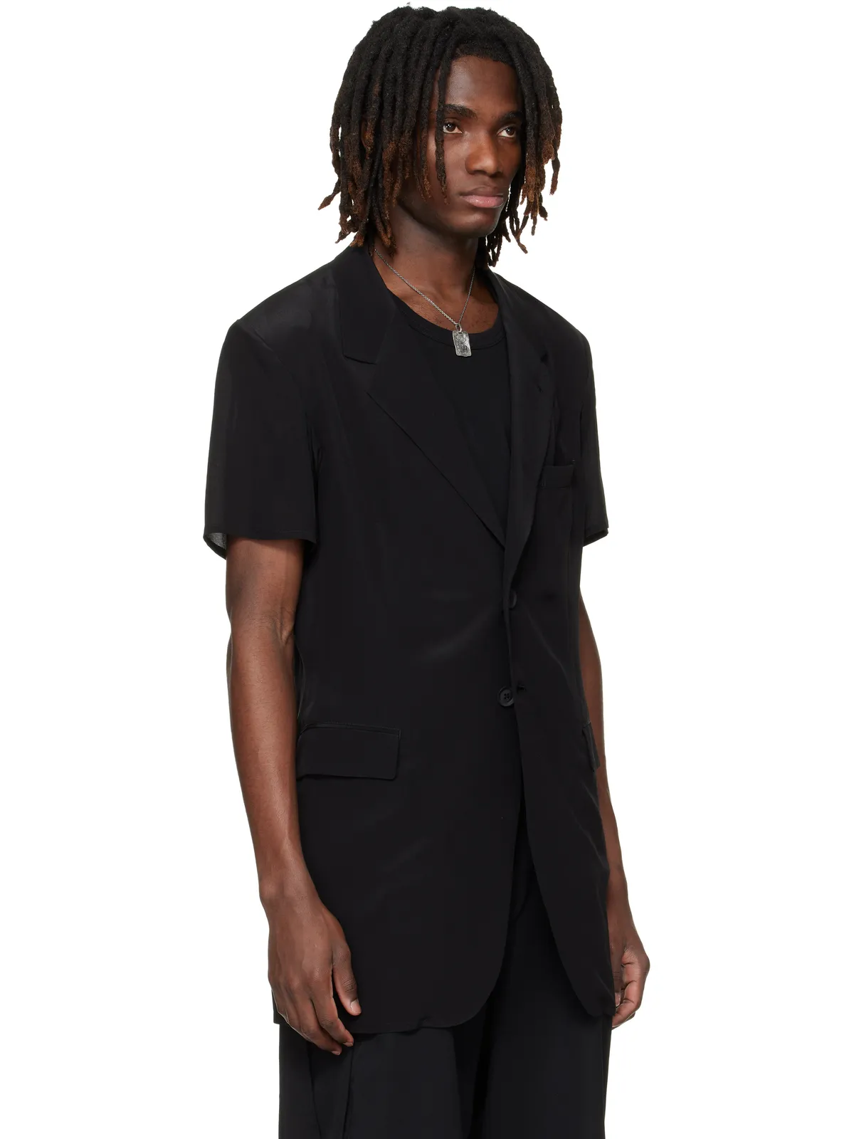 YOHJI YAMAMOTO 半袖 テーラードジャケット - 画像2