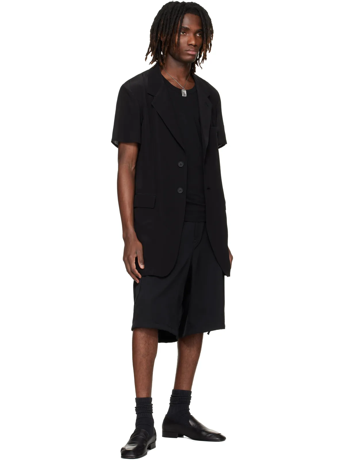 YOHJI YAMAMOTO 半袖 テーラードジャケット - 画像4