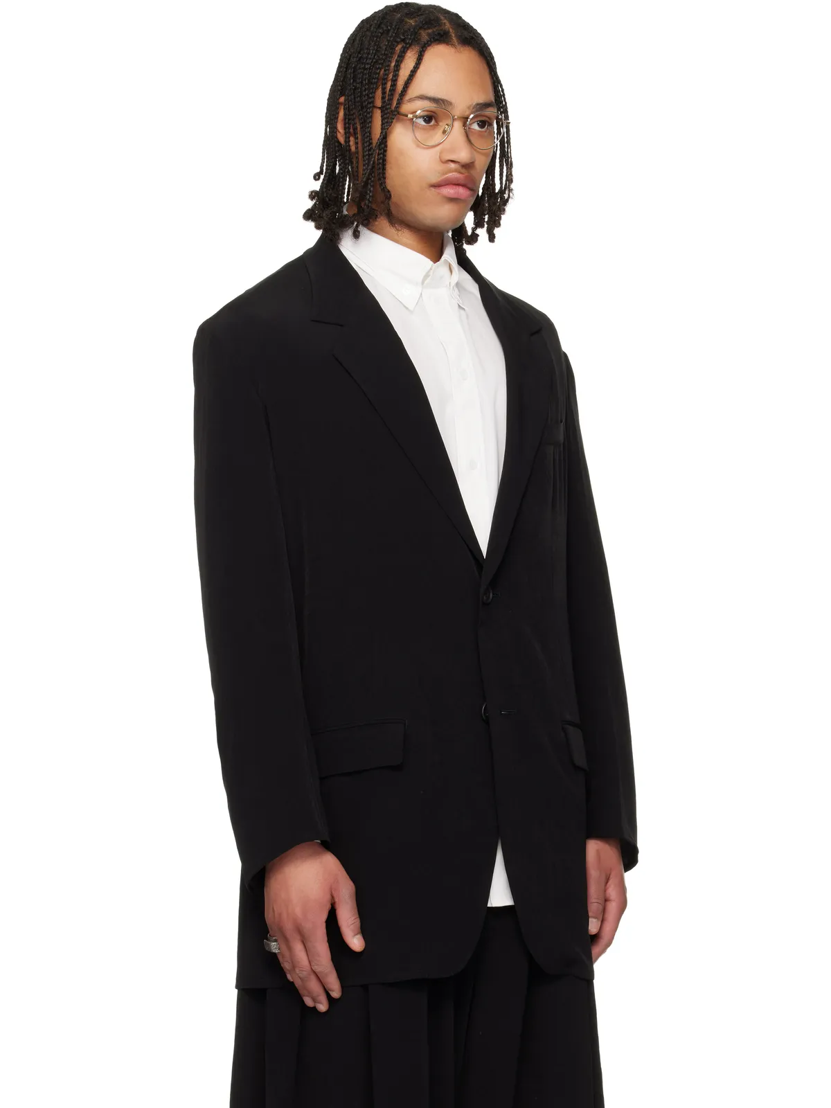 YOHJI YAMAMOTO TA Tuxedo 2つボタン テーラードジャケット - 画像2