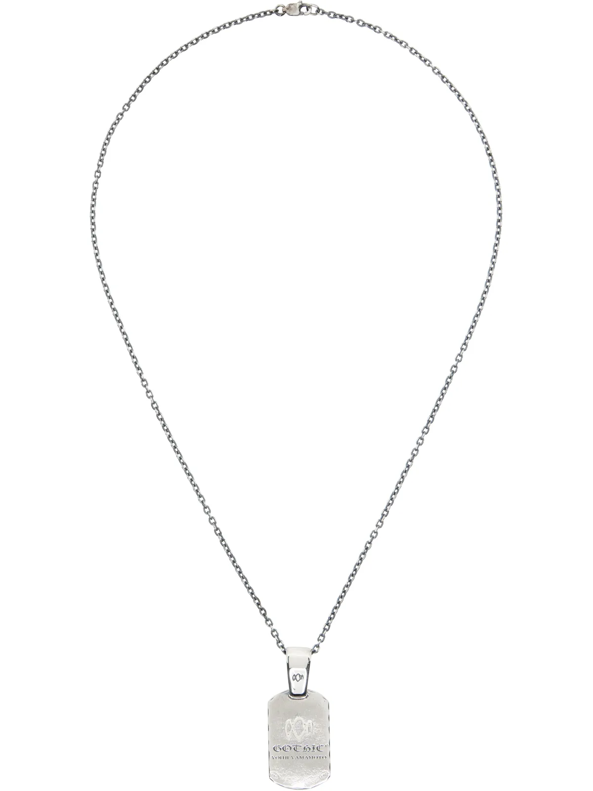 YOHJI YAMAMOTO Dog Tag Pendant ネックレス - 画像1