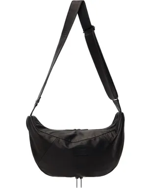 YOHJI YAMAMOTO Scratch Horse Leather Half Moon ショルダーバッグ - サムネイル1