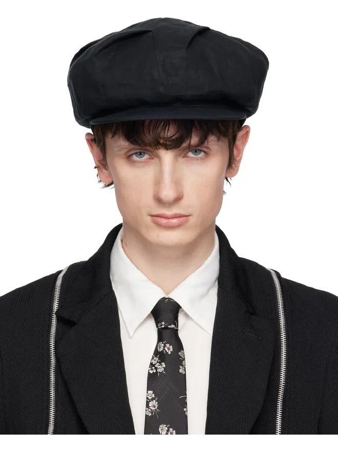 YOHJI YAMAMOTO YOHJI YAMAMOTO Flax Flat Tuck Casquette キャップの商品画像