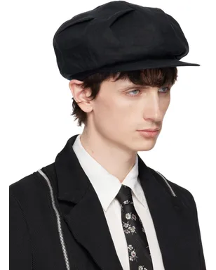 YOHJI YAMAMOTO Flax Flat Tuck Casquette キャップ - サムネイル2