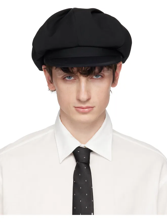 YOHJI YAMAMOTO YOHJI YAMAMOTO Wool Gabardine Tuck Casquette キャップの商品画像