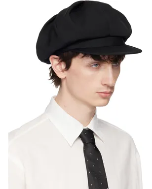 YOHJI YAMAMOTO Wool Gabardine Tuck Casquette キャップ - サムネイル2