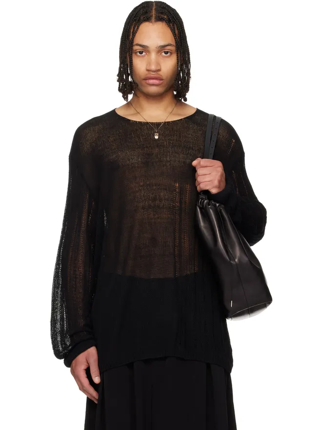 YOHJI YAMAMOTO YOHJI YAMAMOTO ラウンドネック プルオーバーセーターの商品画像
