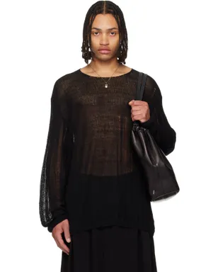 YOHJI YAMAMOTO ラウンドネック プルオーバーセーター - サムネイル1