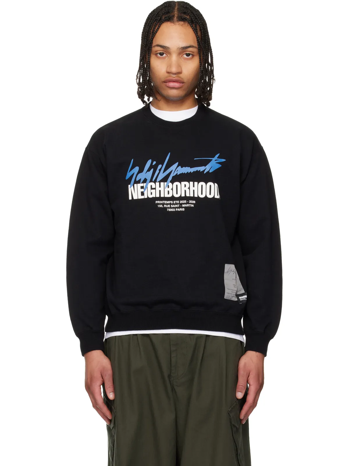YOHJI YAMAMOTO Neighborhoodエディション LS スウェットシャツ - 画像1