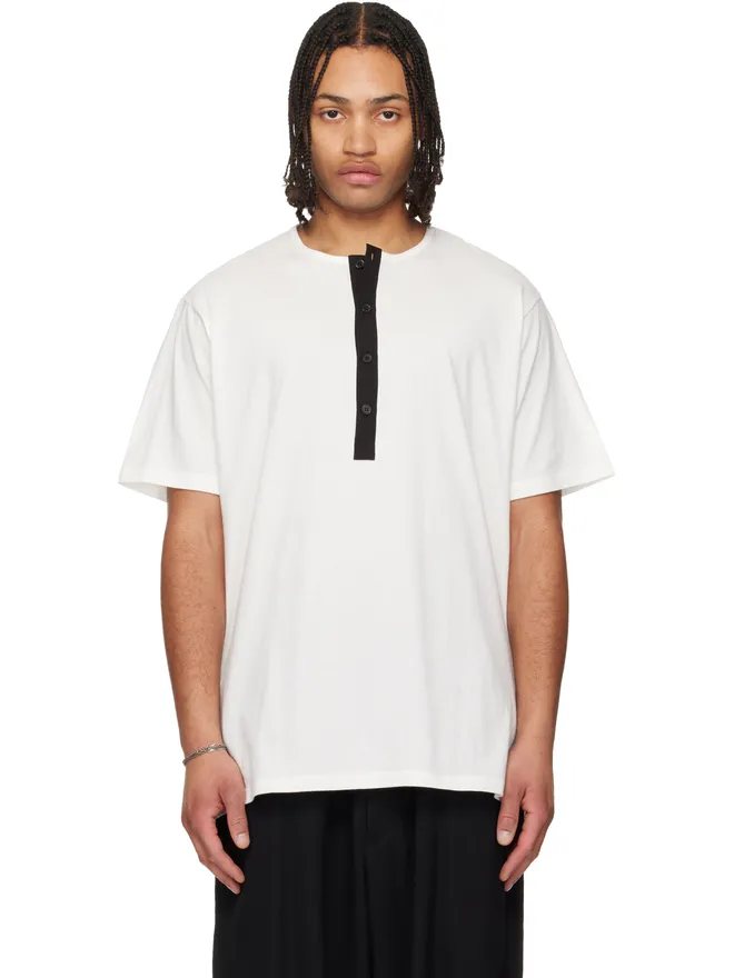 YOHJI YAMAMOTO YOHJI YAMAMOTO 半袖 ヘンリーネックの商品画像