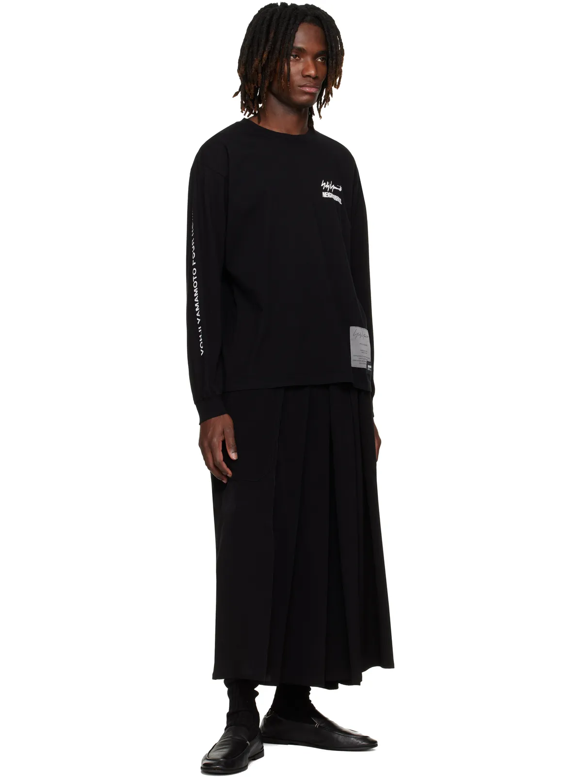 YOHJI YAMAMOTO NEIGHBORHOODエディション LS Tシャツ - 画像4