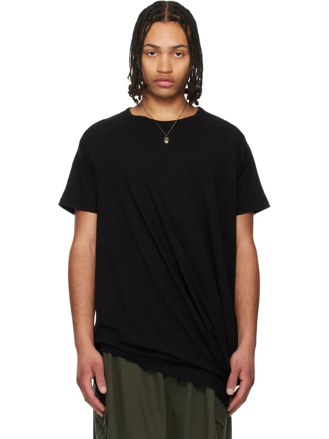 YOHJI YAMAMOTO YOHJI YAMAMOTO ドレープ 半袖Tシャツの商品画像