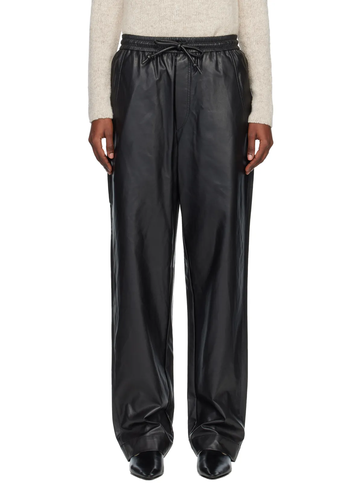 Isabel Marant Etoile Nereane フェイクレザー トラウザーズ - 画像1