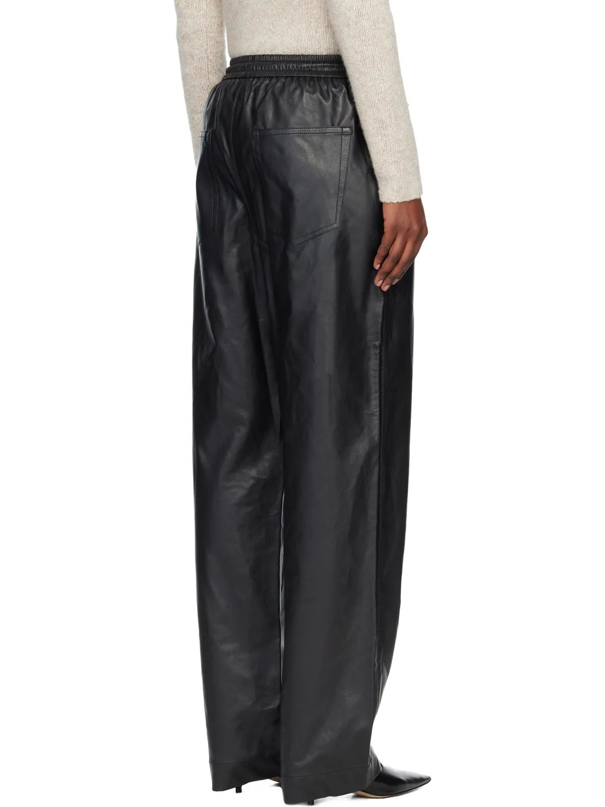 Isabel Marant Etoile Nereane フェイクレザー トラウザーズ - 画像3