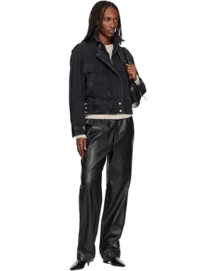 Isabel Marant Etoile Nereane フェイクレザー トラウザーズ - サムネイル4
