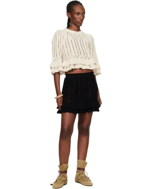 Isabel Marant Etoile Nelle Frilly コットンニット ミニスカート - サムネイル4