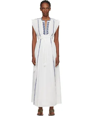 Isabel Marant Etoile Liviane Summer Embroidered ロングワンピース - サムネイル1